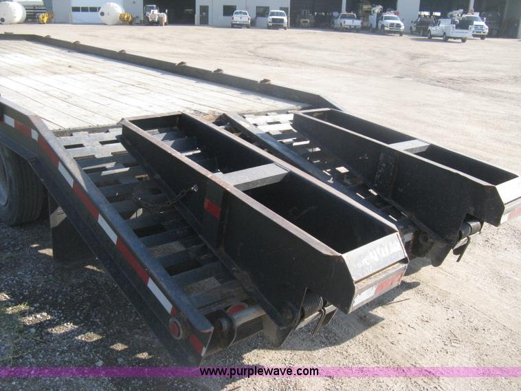 image for item H6393 2000 Belshe DT255 gooseneck equipment trailer