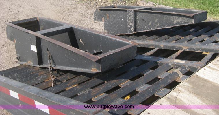image for item H6393 2000 Belshe DT255 gooseneck equipment trailer