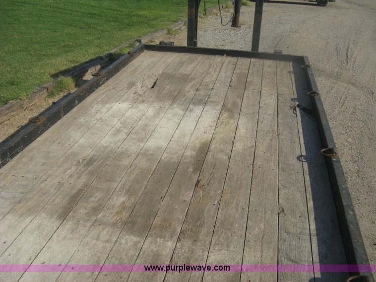 image for item H6393 2000 Belshe DT255 gooseneck equipment trailer