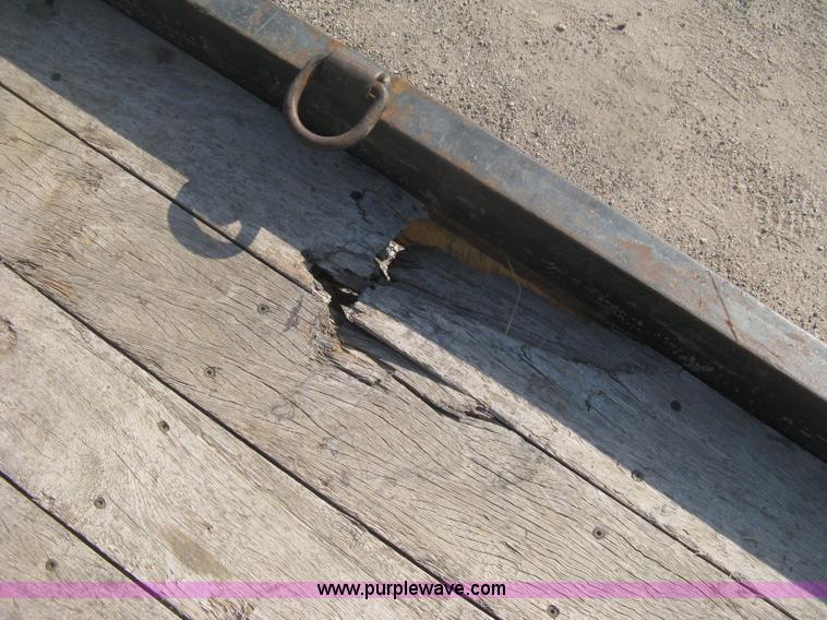 image for item H6393 2000 Belshe DT255 gooseneck equipment trailer