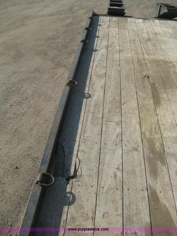 image for item H6393 2000 Belshe DT255 gooseneck equipment trailer