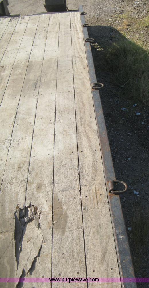 image for item H6393 2000 Belshe DT255 gooseneck equipment trailer