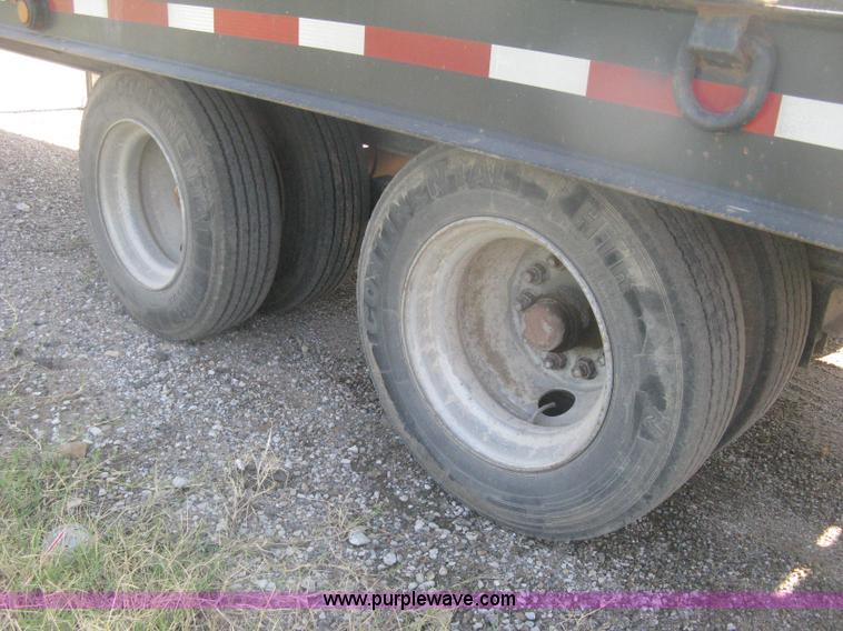 image for item H6393 2000 Belshe DT255 gooseneck equipment trailer