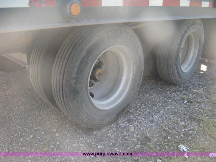 image for item H6393 2000 Belshe DT255 gooseneck equipment trailer