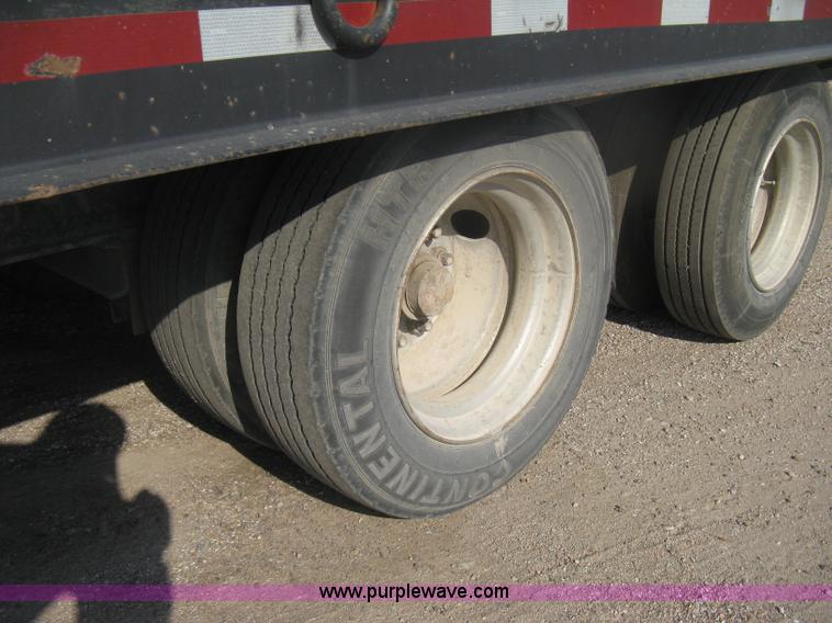 image for item H6393 2000 Belshe DT255 gooseneck equipment trailer