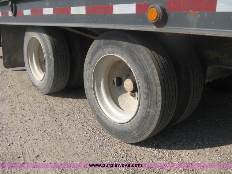 image for item H6393 2000 Belshe DT255 gooseneck equipment trailer