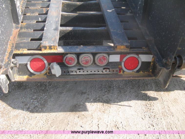 image for item H6393 2000 Belshe DT255 gooseneck equipment trailer