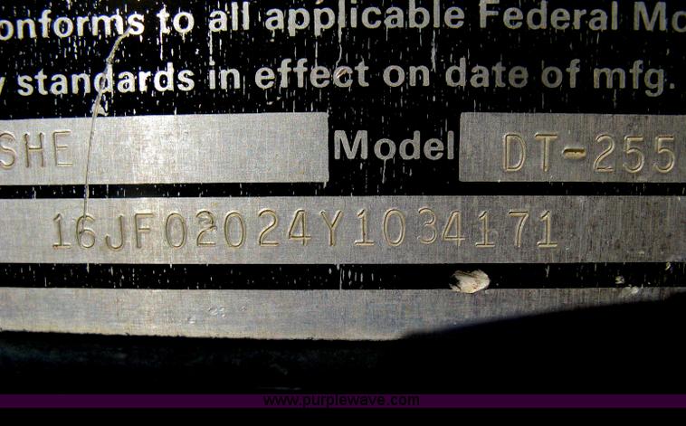 image for item H6393 2000 Belshe DT255 gooseneck equipment trailer