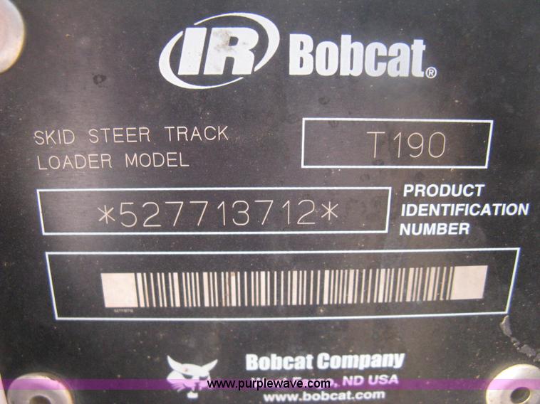 image for item H6394 2004 Bobcat T190 Turbo track skid steer