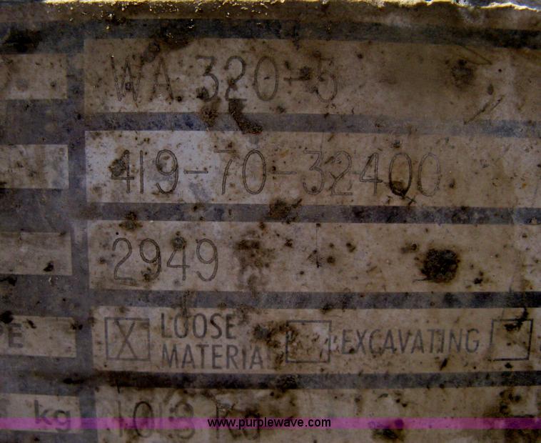 image for item H6414 2004 Komatsu WA320-5L Galeo wheel loader