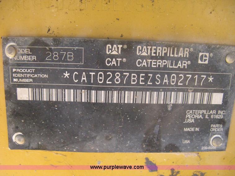 image for item H6435 2008 Caterpillar 287B Turbo track skid steer