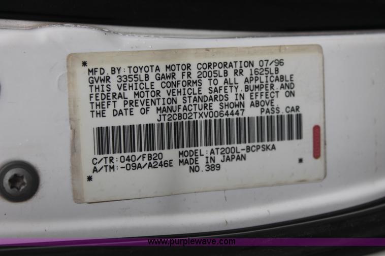 image for item H4220 1997 Toyota Celica ST