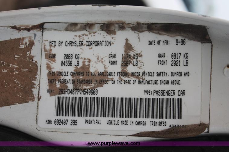 image for item H4239 1997 Dodge Intrepid