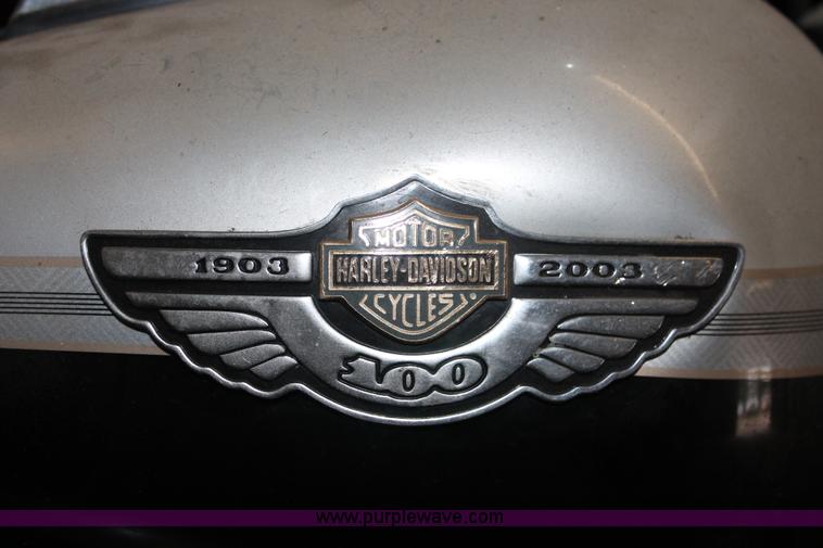 image for item H4242 2003 Harley Davidson Dyna Wide Glide 100 Year Anniversary Edition motorcycle