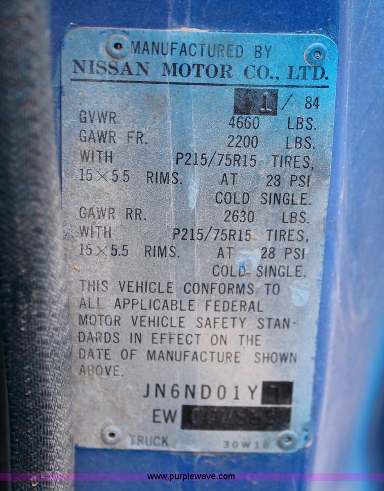 image for item H4244 1984 Nissan Datsun pickup truck