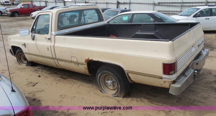 image for item I1423 1985 Chevrolet Custom Deluxe 10 pickup truck