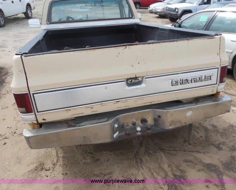 image for item I1423 1985 Chevrolet Custom Deluxe 10 pickup truck