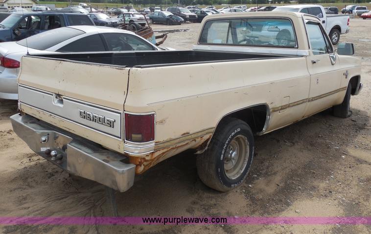 image for item I1423 1985 Chevrolet Custom Deluxe 10 pickup truck