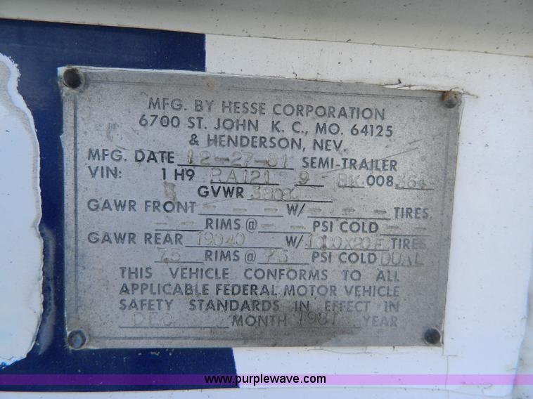 image for item AD9955 1981 Hesse beverage trailer