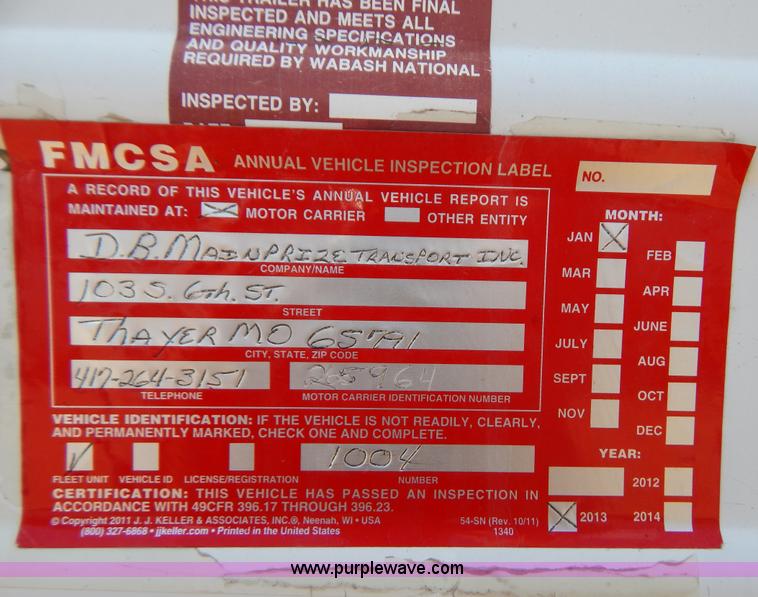 image for item B5882 2005 Wabash 53' reefer trailer