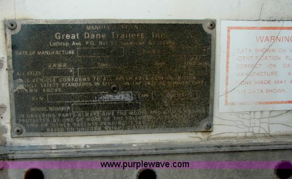 image for item C1362 1984 Great Dane 50' storage trailer