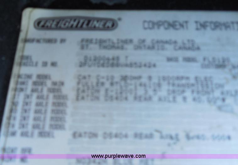 image for item E7698 1997 Freightliner FLD120 semi truck