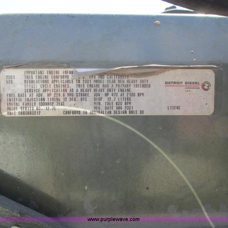 image for item I4980 2002 Freightliner Century Class ST120 semi truck