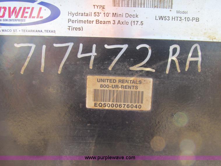 image for item A8646 2008 Ledwell LW53HT3-10-PB Hydratail triple axle trailer