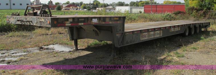 image for item E5215 2007 Ledwell LW53HT3-10-PB Hydratail lowboy triple axle trailer