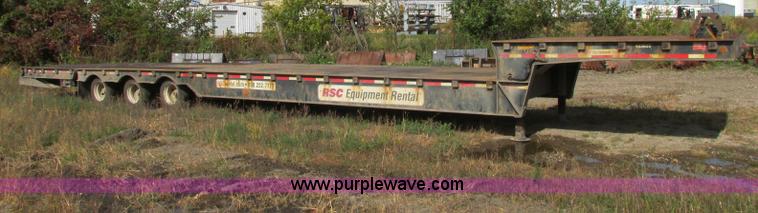 image for item E5215 2007 Ledwell LW53HT3-10-PB Hydratail lowboy triple axle trailer