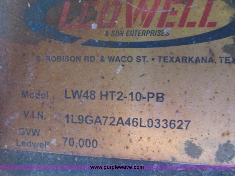 image for item G8947 2006 Ledwell LW48HT2-10-PB Hydratail trailer