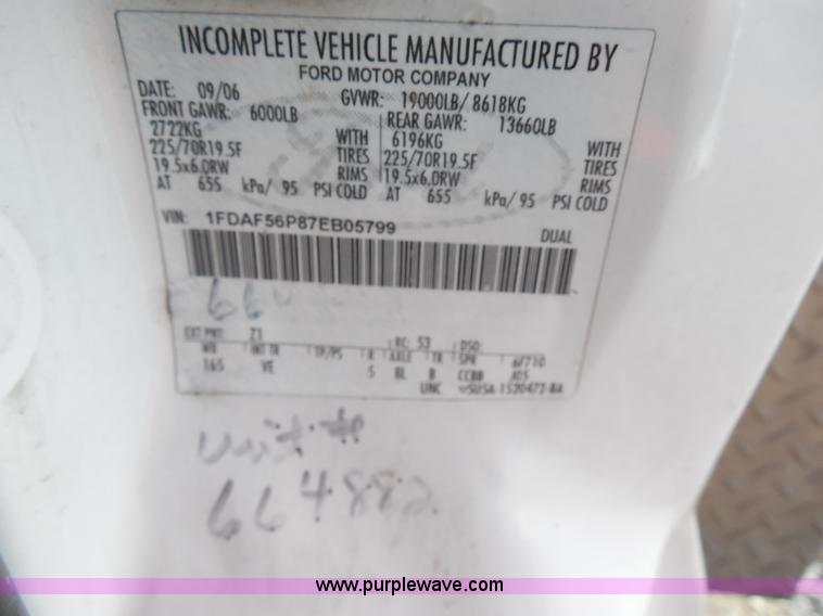 image for item I1344 2007 Ford F550 Super Duty service truck