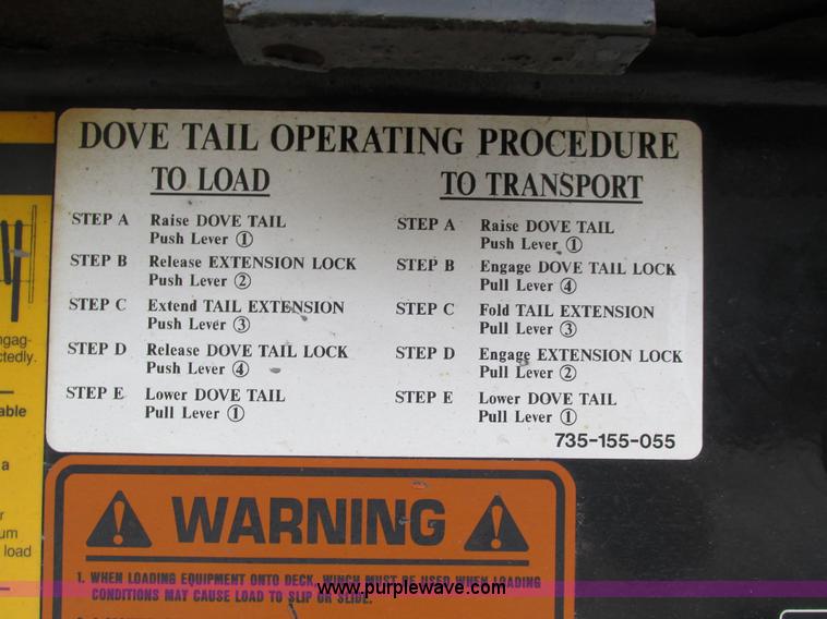 image for item I4237 2006 Trail King TK70HT-482 Hydratail trailer