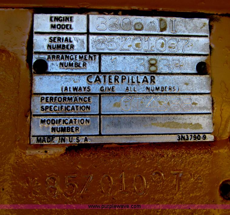 image for item E4507 Caterpillar SR4 188 KVA portable generator