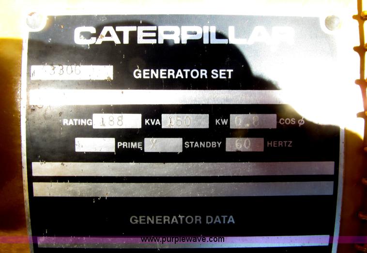 image for item E4507 Caterpillar SR4 188 KVA portable generator