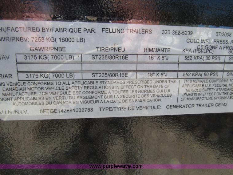 image for item E4507 Caterpillar SR4 188 KVA portable generator