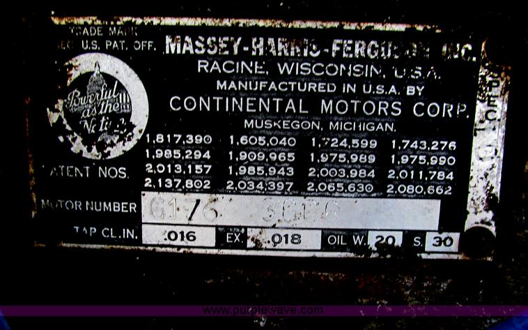 image for item E5201 1958 Massey-Ferguson 65 tractor