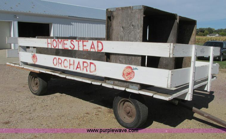image for item E5203 Shop built hay wagon