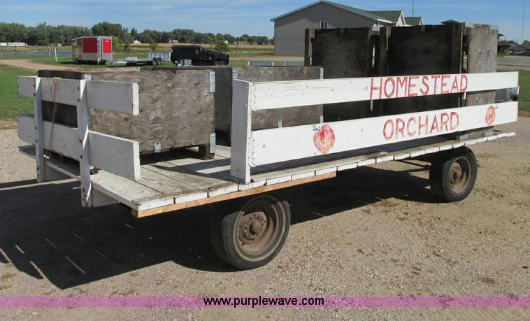 image for item E5203 Shop built hay wagon