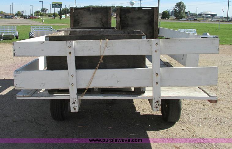 image for item E5203 Shop built hay wagon