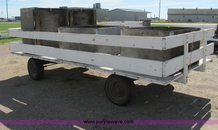 image for item E5203 Shop built hay wagon