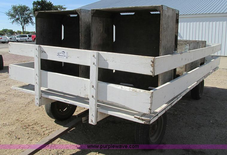 image for item E5203 Shop built hay wagon