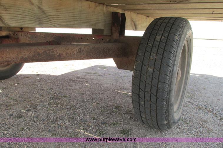 image for item E5203 Shop built hay wagon