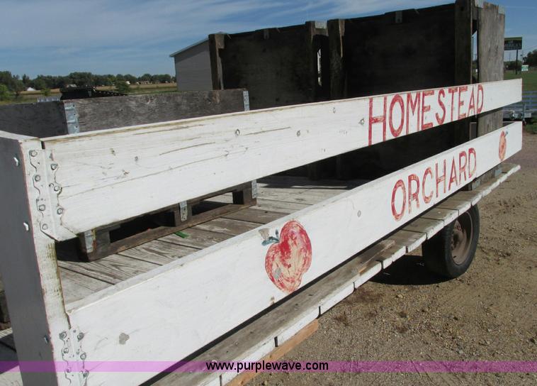 image for item E5203 Shop built hay wagon