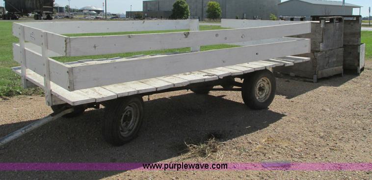 image for item E5204 Shop built hay wagon