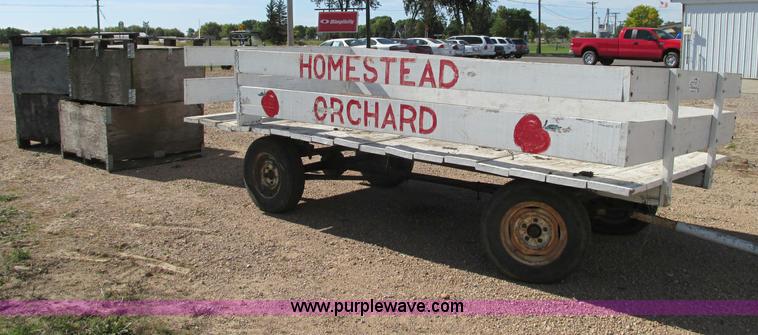 image for item E5204 Shop built hay wagon