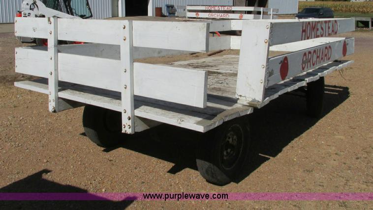 image for item E5204 Shop built hay wagon