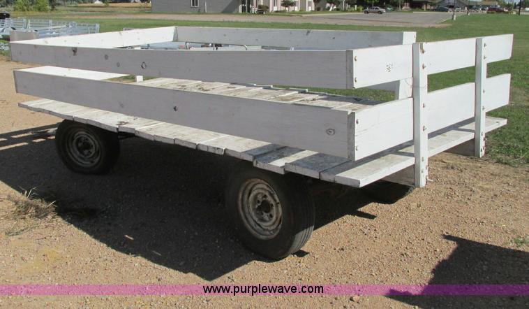 image for item E5204 Shop built hay wagon