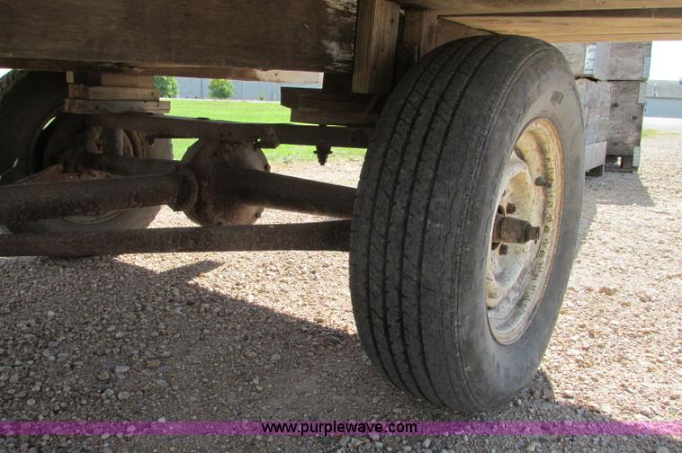 image for item E5204 Shop built hay wagon