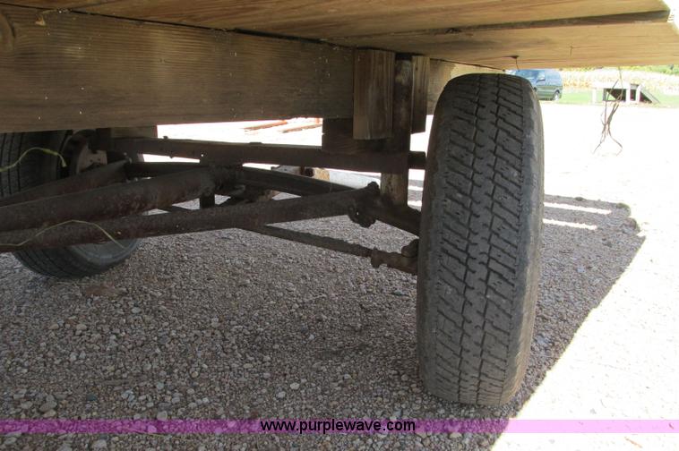 image for item E5204 Shop built hay wagon